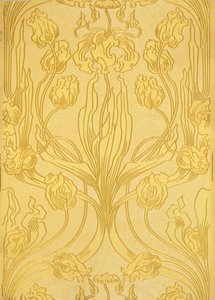 Embossed Wallpaper by English School